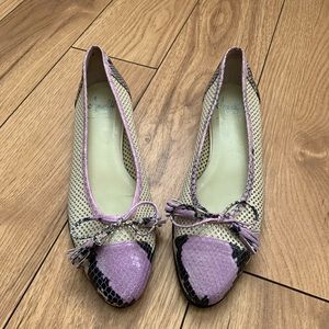 Amalfi leather flats